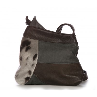 Bilodeau - OFÉLIE Leather Handbag with Seal Fur