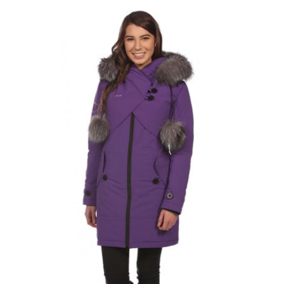 Bilodeau, Tallyna coat, purple - L'Orignal Fringant